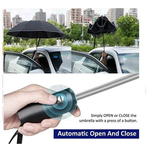 Men Women Umbrella  Fully Automatic Reverse Folding Umbrella