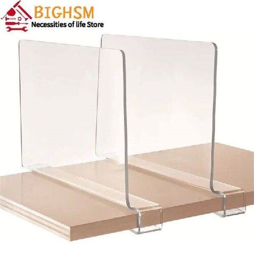 1PC Acrylic Shelf Divider For Closets Organizers Shelves