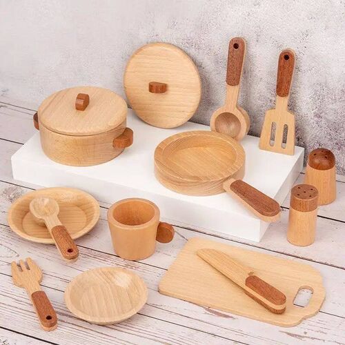 Childrens Natural Wood Color Preschool Toys Fruits And Vege