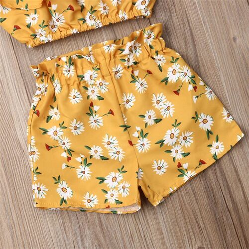 Newest Fashion Summer Toddler Baby Girl Clothes Off Shoulder
