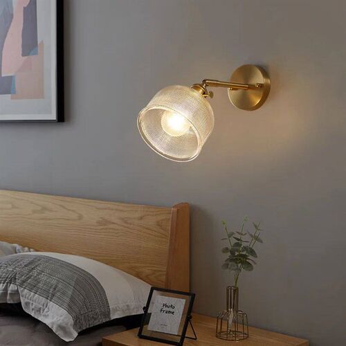 Modern Glass Wall Lamp Bedroom Bedside Hallway Corridor Aisl