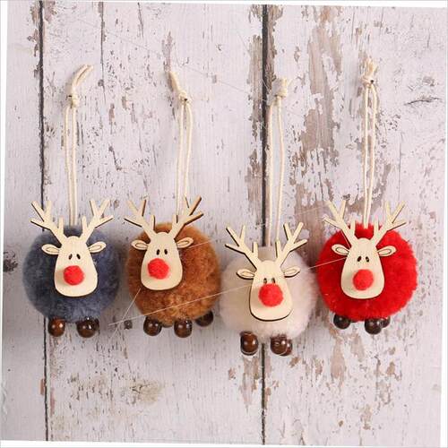 Christmas deer pendant elk Christmas tree decoration耶诞装饰