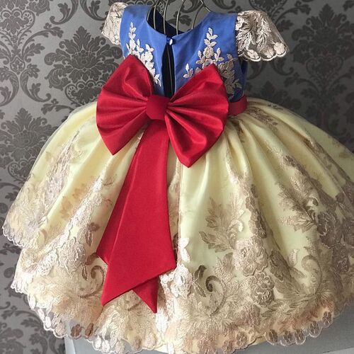 Girls Dress Elegant New Year Princess Children Party Dress W