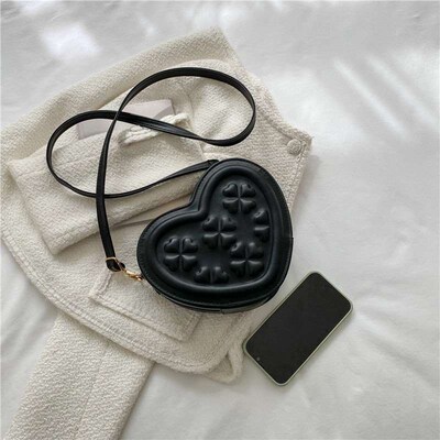 Bag Womens New Heart-shaped Mini Bag High-end Sense Bag Sma