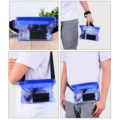 Three Layer Sealed Waterproof Bag With Touch Screen Adjustab