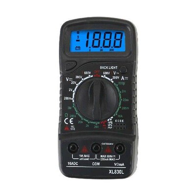 XL830L Handheld Digital Multimeter LCD Multimeter Ohmmeter