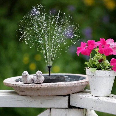 Mini Solar Water Fountain Pool Pond Waterfall Fountain Garde