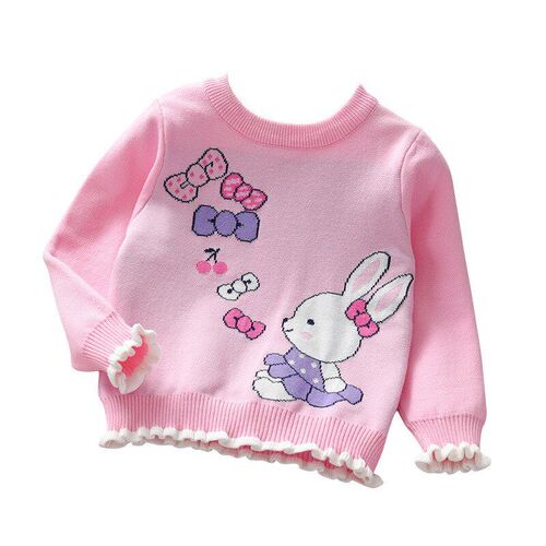 Girls Sweaters Spring Autumn RoundNeck 2025 Kids LongSleeve