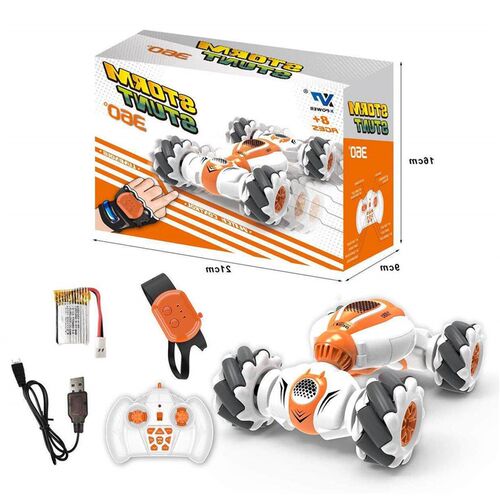 Gesture sensing remote control toy deformation car drift