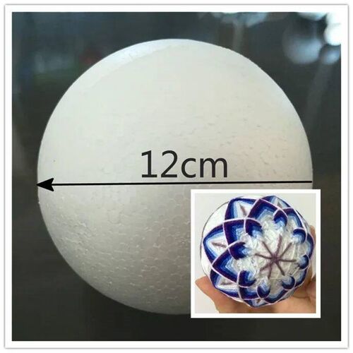1/2/4/5/6/7/8/9/10/12/15/18/20cm white Modelling foam ball P