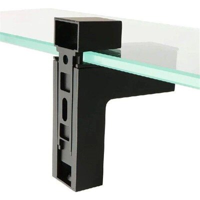 2 Pcs Adjustable Wood/Glass Shelf Bracket Wall Mount Heavy