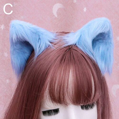Cat Ears Fashion Sweet Lovely Furry Animal Beast Ear Hair Cl