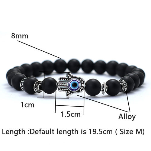 Turkey Evil Eyes Bracelet For Men Women Gothic Fatima Hand