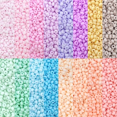 2mm 3mm 4mm Matte Macaroon Color Glass Seed Beads 8/0 Unifor