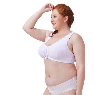 Large Size Underwear Front Buckle Thin Bra justable Cotton T