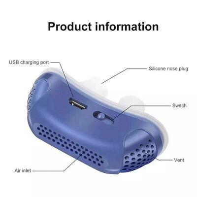 Micro Electric Anti Snoring Device Smart EMS Pulse Sound Rec
