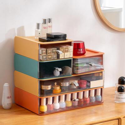 Desk storage shelf face cosmetic box student书桌置物架