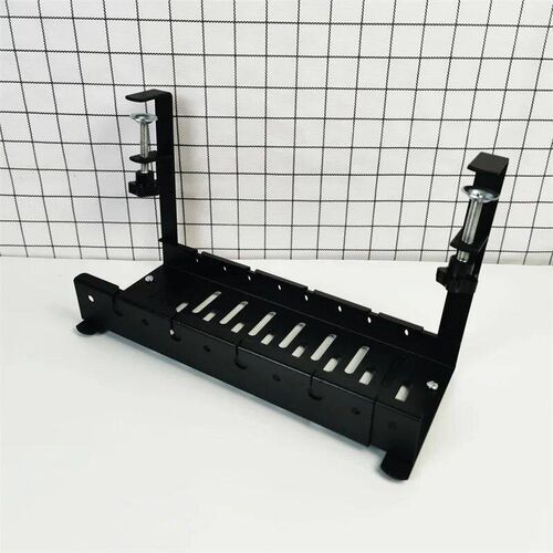 No Drilling Extendable Under Desk Cable Management Metal Wir