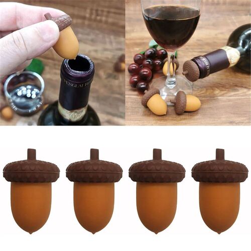 Wine Cork Drinkware Home Silicone Plug Bar Accessories Pinec