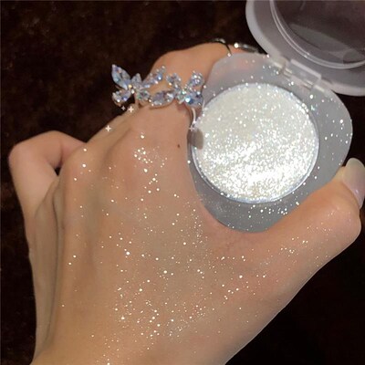 Diamond Highlighter Powder Glitter Palette Makeup Facial