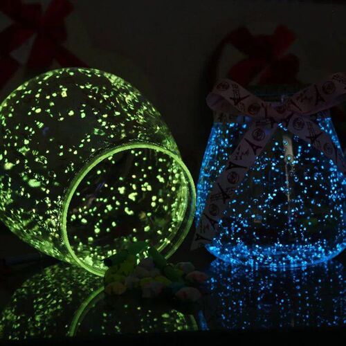 1Bag Luminous Particles Sand Colorful Fluorescent Glow Powde