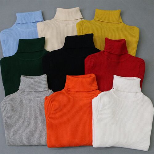 2025 rendy Korean Solid Color Casual Fashion Knitted Turtle