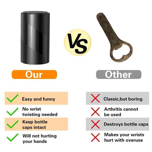 1/2Pcs Automatic Beer Bottle Opener Portable Magnetic Beer B