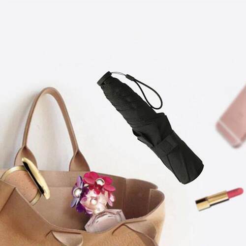 110g Portable Three Folding Umbrella Men Business Windproof