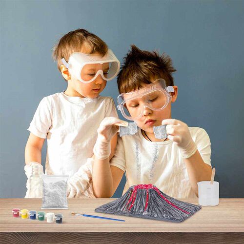 chldren scence experment stem toy set volcanc erupton  handm