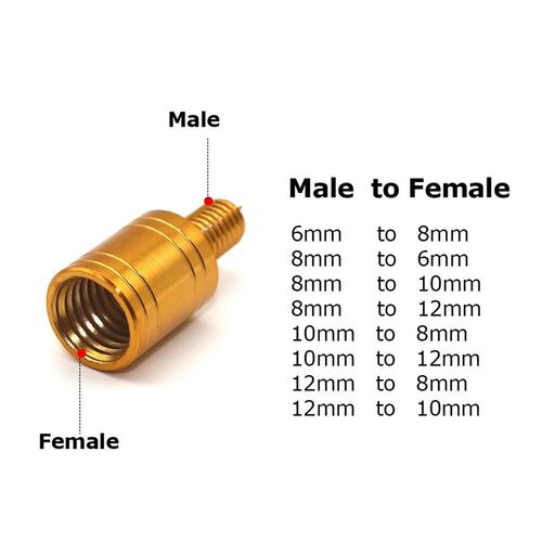 1PC/lot  Aluminum Zinc Alloy Landing Net Handle Thread Adapt