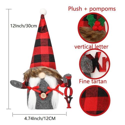 Christmas decoration items Santa Claus figurines faceless do