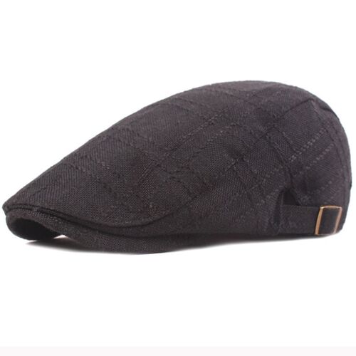 HT3098 Berets Breathable Spring Summer Cap Men Women Linen I