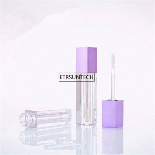 100pcs 4ml Empty Lip Gloss Bottle,Red cap DIY Plastic
