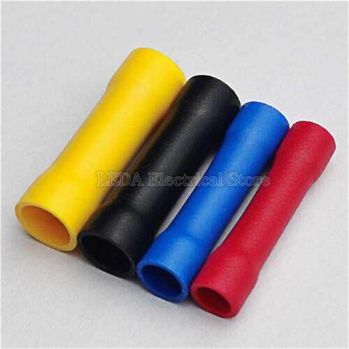 50Pcs BV1.25 BV2 BV3.5 BV5.5 Insulated Crimp Terminals Elect