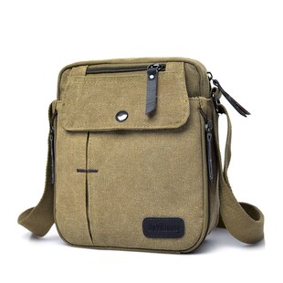 Mens Vintage  Rucksack Crossbody Bag Zipper Shoulder Messen