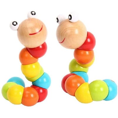 New Worm Twist Puppet Cognition Fun Educational Toys Changea