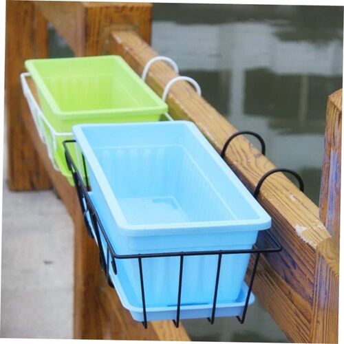 plastic garden pot flower rack outdoor balcony basket rack