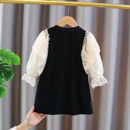 Lace Dresses for Girls Clothes Toddler Kids Cute Bear Dress