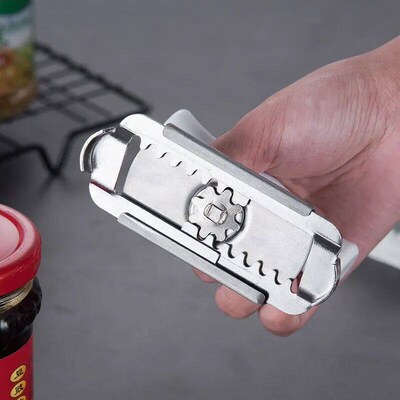 Stainless Steel Can Opener Labor-saving Unscrew Lid Multifun