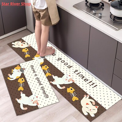 Modern Kitchen Mat Home Entrance Doormat Hallway Bedroom Liv