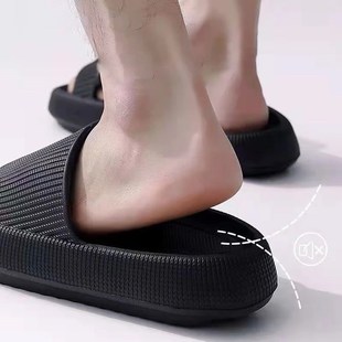 Thick Platform Bathroom Home Slippers Women Cloud Slippers F