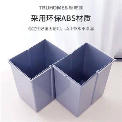 Kitchen Under Sink Cabinet Trash Can Hidden Big Compartment