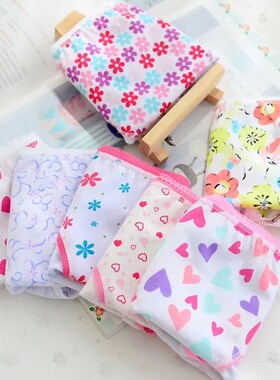 6Pc/Lot Baby Girls Underwear Cotton Panties Kids Short Brief