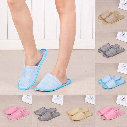 2023New Simple Fashion Unisex Slippers Hotel Travel Spa Port