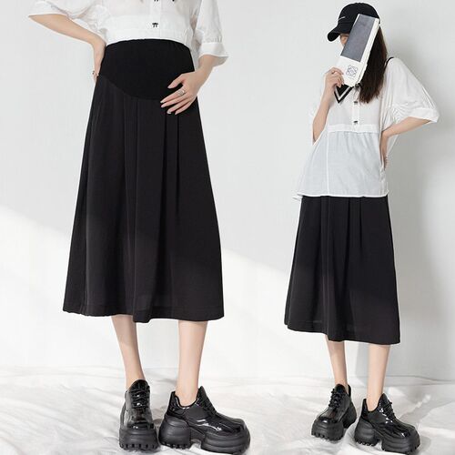 Real Shot 2022 New Maternity Dress Skirt Summer Fashion High