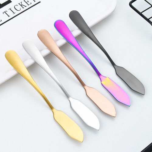 Butter Knife Cheese Dessert Jam Cream Gold Rose Knifes 抹刀