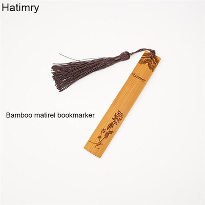 Bamboo matirel bookmark marque page marcador de book mark li