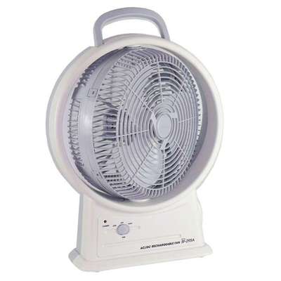 厂家直销SUNCA新佳295A充电风扇家用宿舍应急交直流12寸户外便携