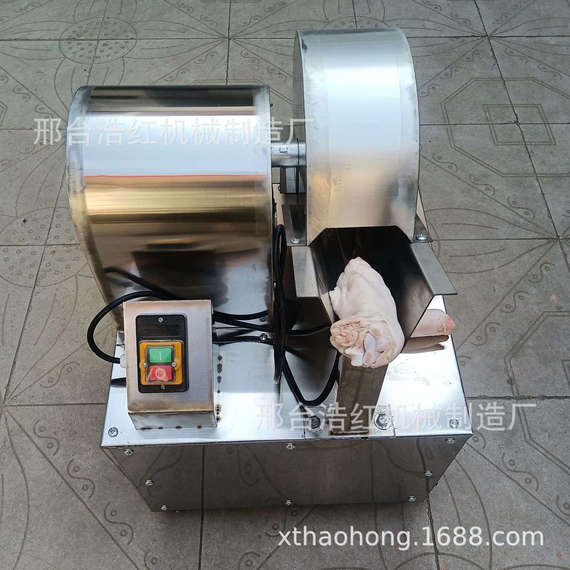 出口猪蹄切半机冻猪脚分半设备自动猪手分割机切猪手机厂全自动