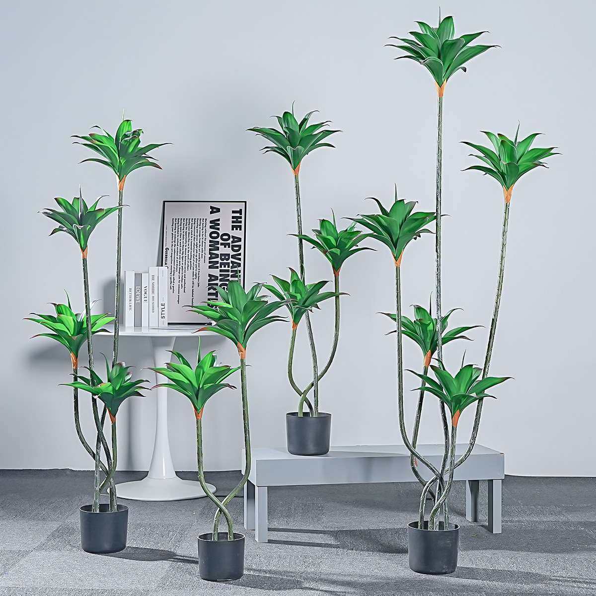 龙舌兰睡莲树仿真绿植落地盆栽树客厅室内装饰摆件假树造景植物树,3C数码配件,其它配件,淘宝优惠券,粉丝福利购,淘宝优惠卷